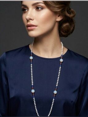 Coro Vintage Flapper Sautoir Beaded Necklace